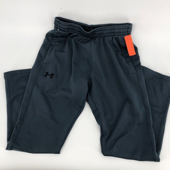 Under Armour Blue High-Rise Tapered Sweatpants | Regular Fit - Picture 3 of 4